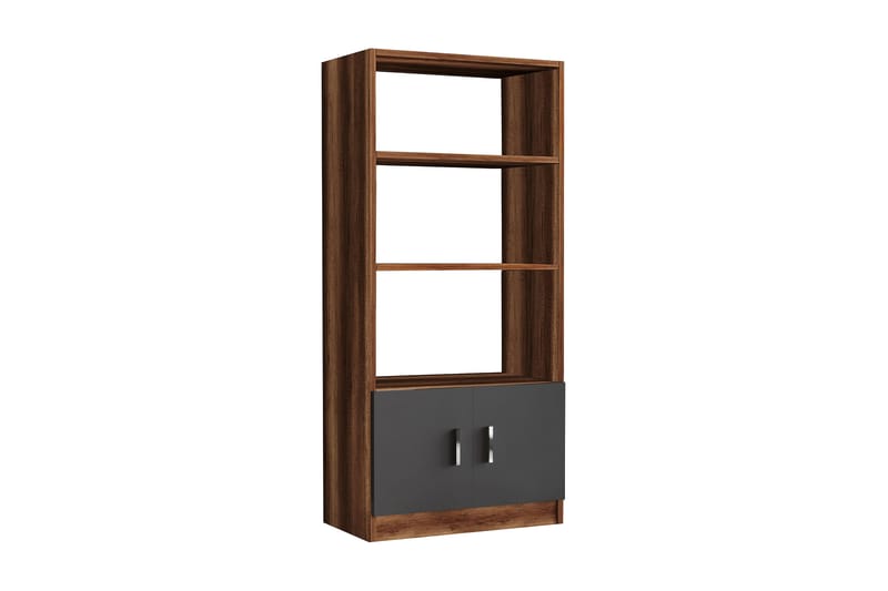 Bokhylla Tully 38x64 cm - Teak/Antracit - Förvaring - Hylla - Bokhylla