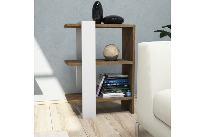 Bokhylla Tyrsberget 52 cm - Brun|Vit - Förvaring - Hylla - Bokhylla