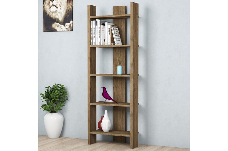 Bokhylla Tyrsberget 52 cm - Ljusbrun - Förvaring - Hylla - Bokhylla