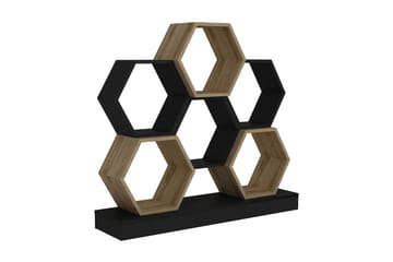 Bokhylla Urgby 120x109 cm - Svart - Förvaring - Hylla - Bokhylla