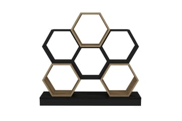Bokhylla Urgby 120x109 cm - Svart - Förvaring - Hylla - Bokhylla