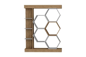 Bokhylla Urgby 140x177,4 cm - Vit - Förvaring - Hylla - Bokhylla