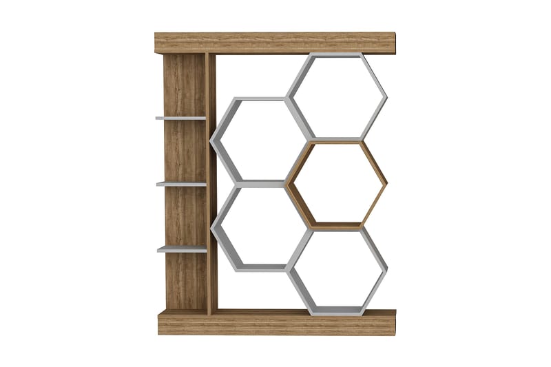 Bokhylla Urgby 140x177,4 cm - Vit - Förvaring - Hylla - Bokhylla