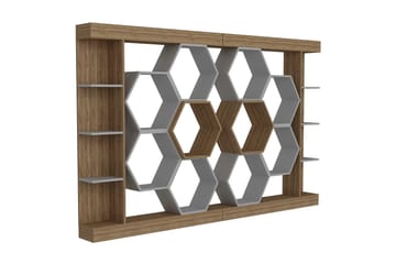 Bokhylla Urgby 140x177,4 cm - Vit - Förvaring - Hylla - Bokhylla