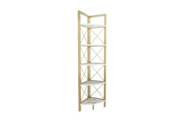 Bokhylla Urgby 30,5x160 cm - Guld - Förvaring - Hylla - Bokhylla