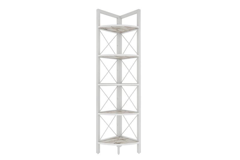 Bokhylla Urgby 30,5x160 cm - Vit - Förvaring - Hylla - Bokhylla
