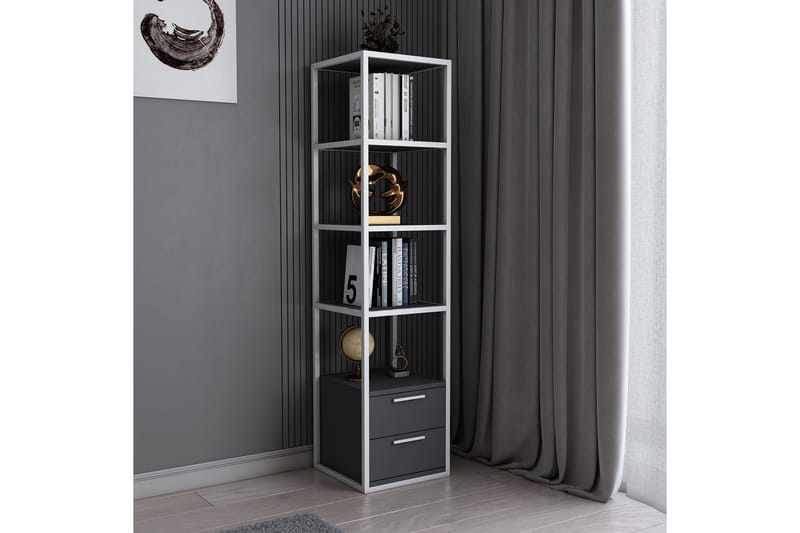 Bokhylla Urgby 39x160 cm - Vit - Förvaring - Hylla - Bokhylla
