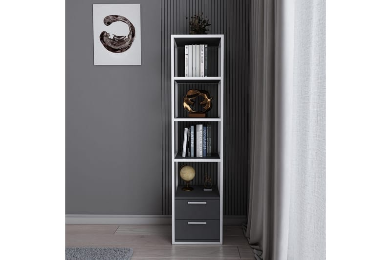 Bokhylla Urgby 39x160 cm - Vit - Förvaring - Hylla - Bokhylla