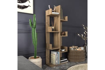 Bokhylla Urgby 50x173 cm - Brun - Förvaring - Hylla - Bokhylla