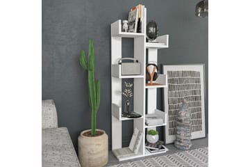 Bokhylla Urgby 50x173 cm - Vit - Förvaring - Hylla - Bokhylla