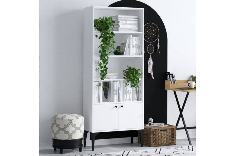 Bokhylla Urgby 60x175 cm - Vit - Förvaring - Hylla - Bokhylla