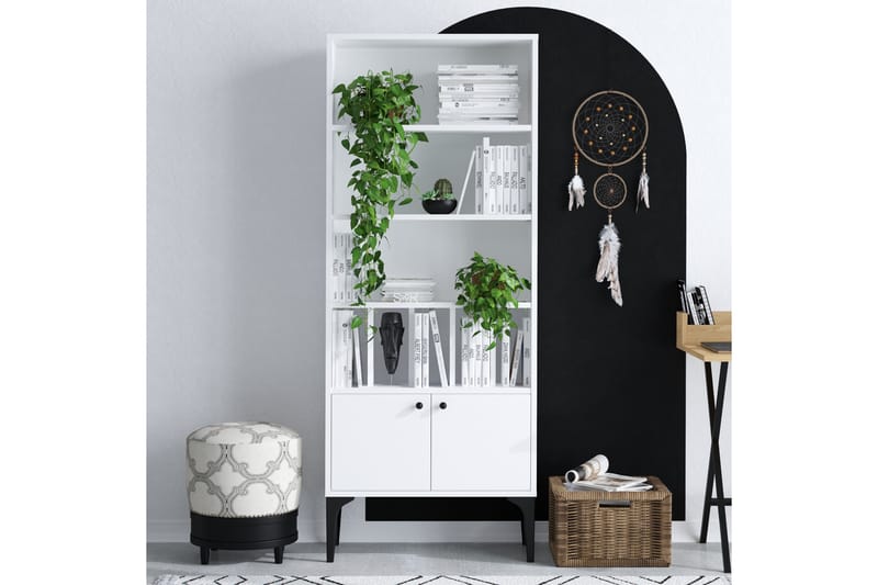 Bokhylla Urgby 60x175 cm - Vit - Förvaring - Hylla - Bokhylla