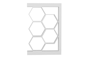 Bokhylla Urgby 90x140 cm - Vit - Förvaring - Hylla - Bokhylla