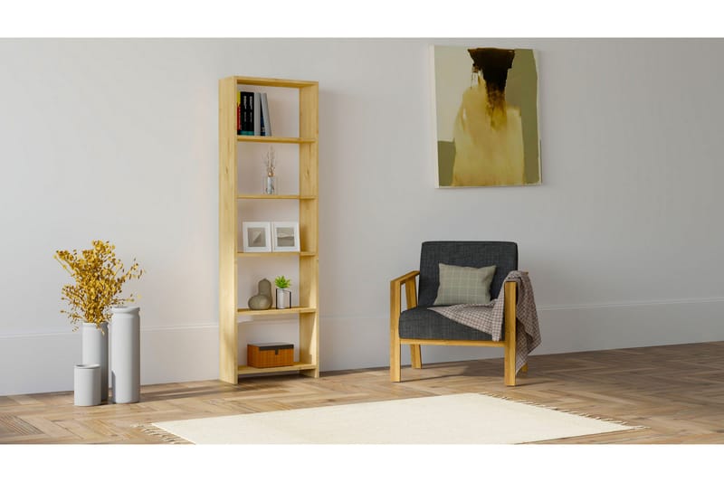 Bokhylla Violaceae 160x50 cm - Brun - Förvaring - Hylla - Bokhylla