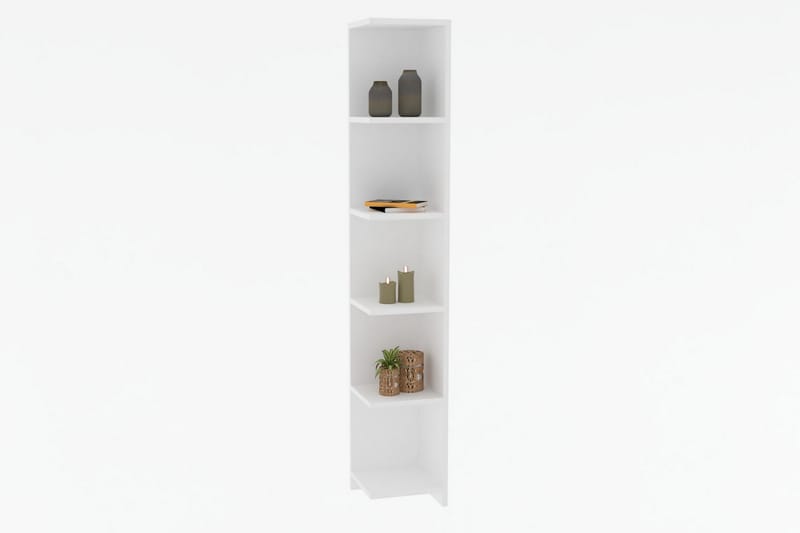 Bokhylla Violaceae 25x160 cm - Vit - Förvaring - Hylla - Bokhylla