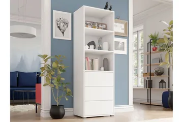 Bokhylla - Vit - Förvaring - Hylla - Bokhylla