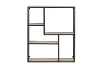 Bokhylla Walmon 75 cm - Sonoma Ek|Svart - Förvaring - Hylla - Bokhylla