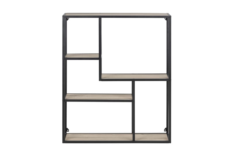 Bokhylla Walmon 75 cm - Sonoma Ek|Svart - Förvaring - Hylla - Bokhylla