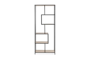 Bokhylla Walmon 77x185 cm Varierande Hyllor - Sonoma Ek|Svart - Förvaring - Hylla - Bokhylla