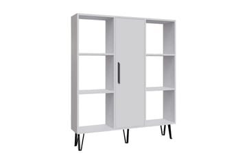 Bokhylla Wikieup 120x25 cm - Vit - Förvaring - Hylla - Bokhylla