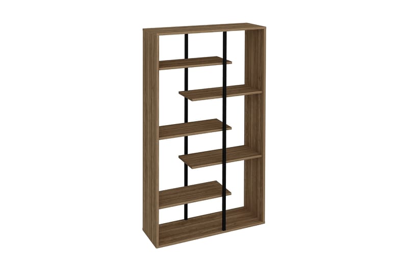 Bokhylla Winnow 90 cm - Valnöt|Svart - Förvaring - Hylla - Bokhylla