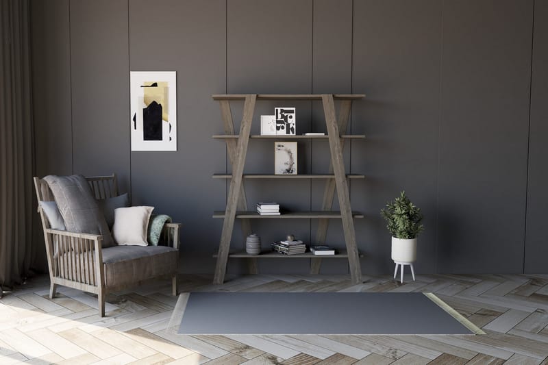Bokhylla Zakkum 120x150 cm - Svart - Förvaring - Hylla - Bokhylla