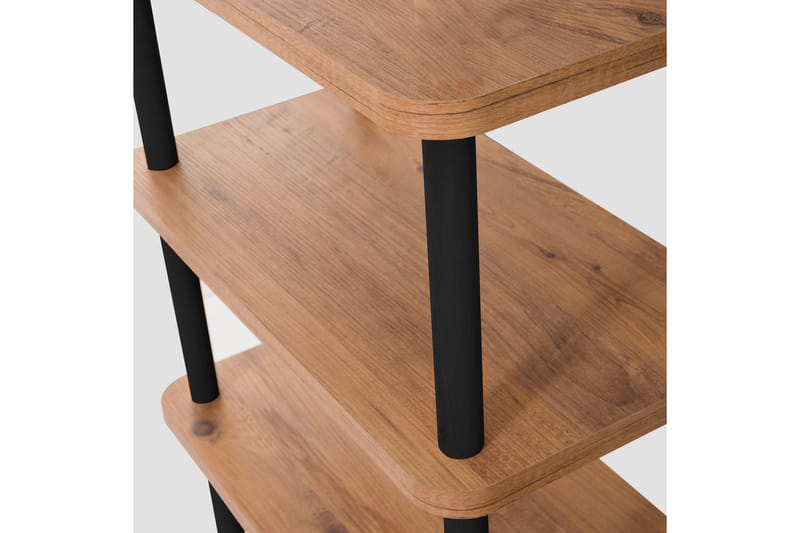 Bokhylla Zakkum 180x74,9 cm - Svart - Förvaring - Hylla - Bokhylla