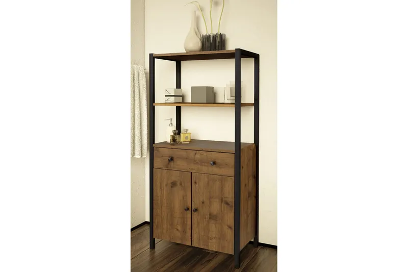 Brayden Hylla 60 cm - Brun/Svart - Förvaring - Hylla - Bokhylla