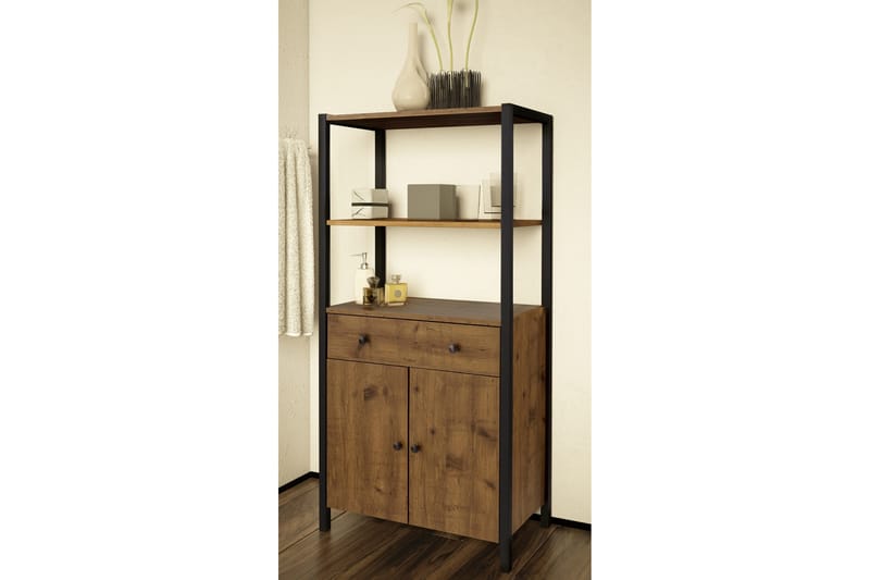 Brayden Hylla 60 cm - Brun/Svart - Förvaring - Hylla - Bokhylla