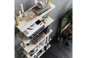 Brinkelid Bokhylla - Vit/Marmor - Förvaring - Hylla - Steghylla & trapphylla