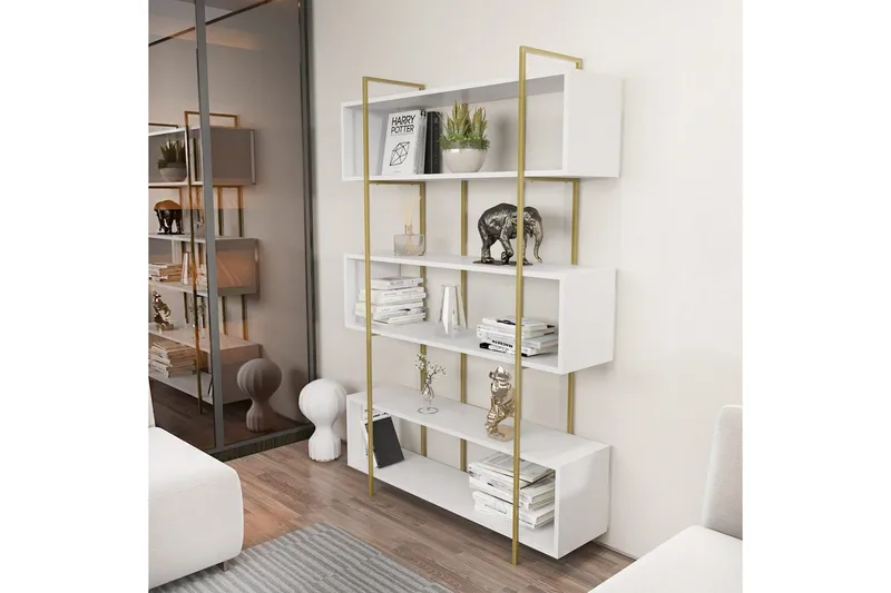 Bokhylla Bruti Vit / Rany - Vit / Rany - Förvaring - Hylla - Bokhylla