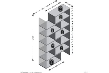 Calvia Bokhylla 84 cm - Vit - Förvaring - Hylla - Bokhylla