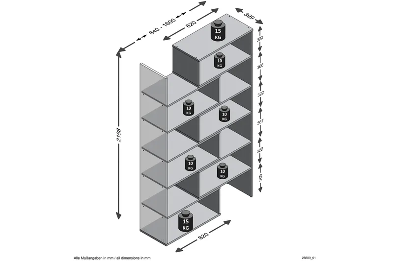 Calvia Bokhylla 84 cm - Vit - Förvaring - Hylla - Bokhylla