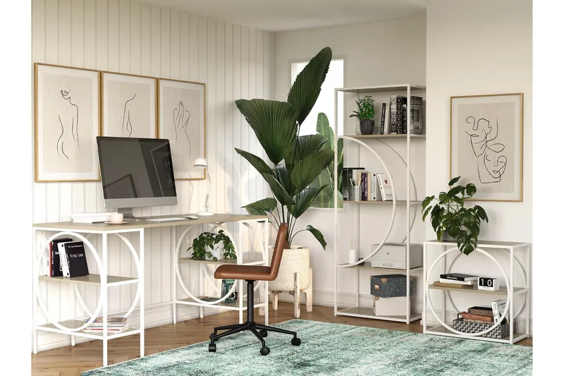 Cambridge Bokhylla 60,9x33,4 cm Vit - Dorel Home - Förvaring - Hylla - Bokhylla