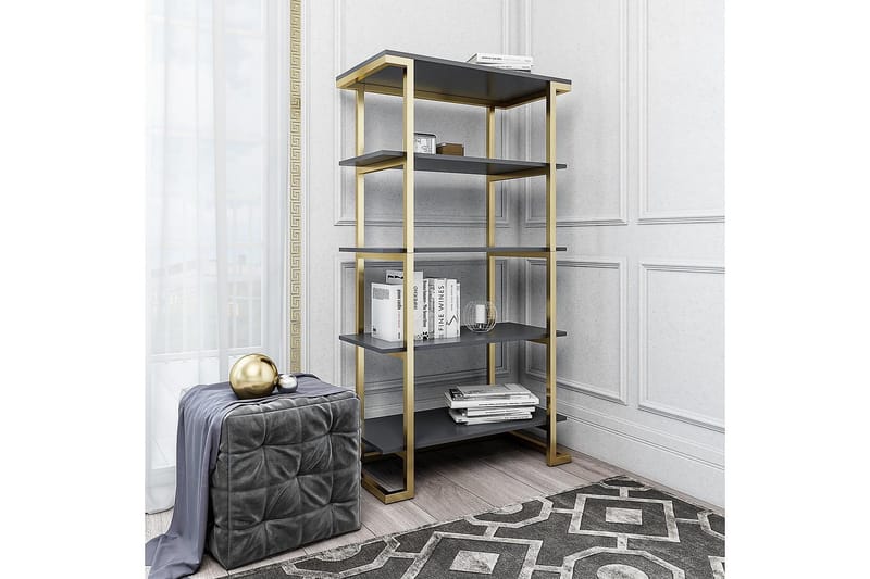 Camila Bokhylla 76x40 cm Grafitgrå - CosmoLiving - Förvaring - Hylla - Bokhylla