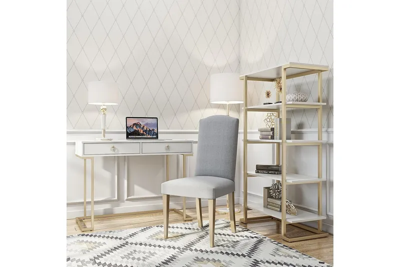 Camila Bokhylla 76x40 cm Vit - CosmoLiving - Förvaring - Hylla - Bokhylla