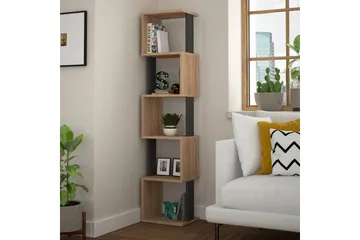 Chiranda Förvaringshylla - Mörkgrå/Trä - Förvaring - Hylla - Bokhylla