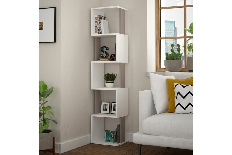 Chiranda Förvaringshylla - Vit/Trä - Förvaring - Hylla - Bokhylla