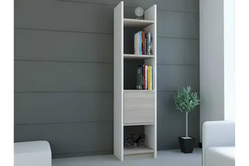 Cordolle Bokhylla Smal - Vit - Förvaring - Hylla - Bokhylla