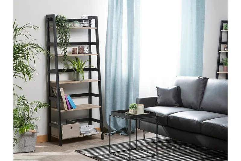 Croydon Bokhylla 64 cm i Trä med Metallram - Ljusbrun - Förvaring - Hylla - Bokhylla