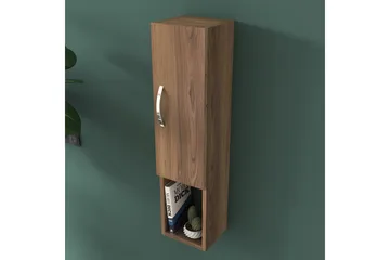 Dannderic Bokhylla 19x22 cm - Valnöt/Silver - Förvaring - Hylla - Bokhylla