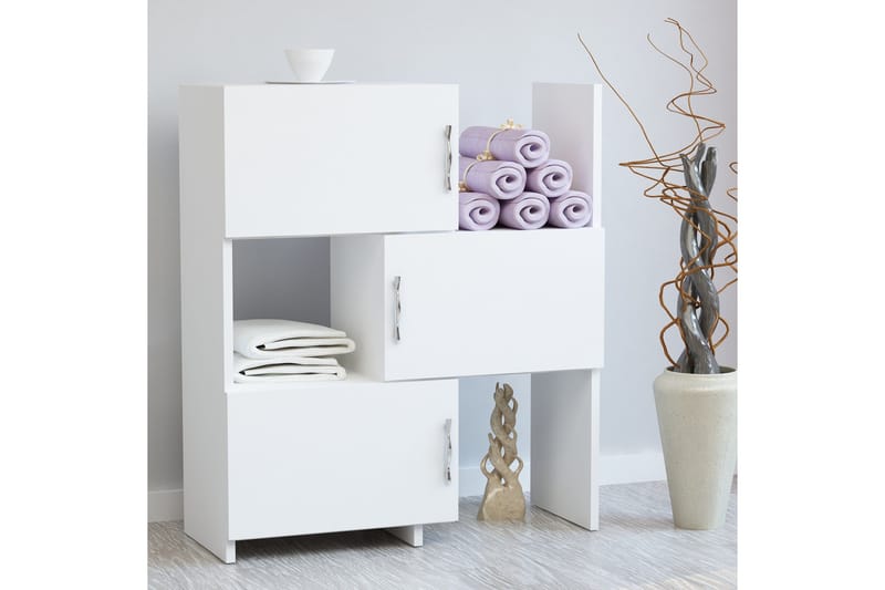 Decorotika Bokhylla 65 cm i Målat Trä - Vit - Förvaring - Hylla - Bokhylla