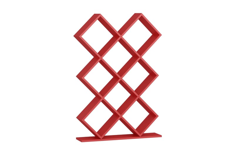Decorotika Bokhylla 90 cm i Målat Trä - Röd - Förvaring - Hylla - Bokhylla