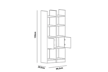 Decorotika Bokhylla - Extra Vit - Förvaring - Hylla - Bokhylla