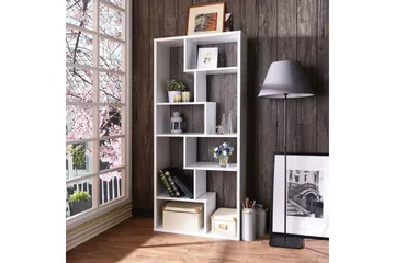 Decorotika Bokhylla i Trä - Vit - Förvaring - Hylla - Bokhylla