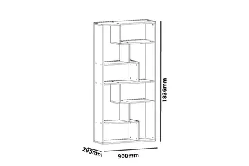 Decorotika Bokhylla - Vit - Förvaring - Hylla - Bokhylla