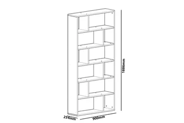 Decorotika Bokhylla - Vit - Förvaring - Hylla - Bokhylla
