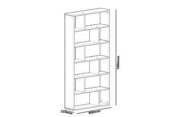 Decorotika Bokhylla - Vit - Förvaring - Hylla - Bokhylla