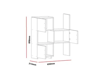 Decorotika Förvaringshylla - Vit - Förvaring - Hylla - Bokhylla