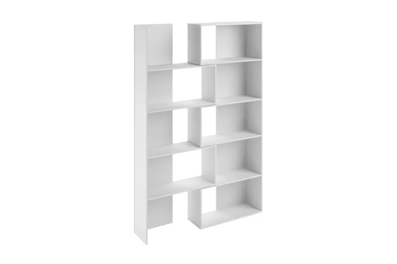 Decorotika Utdragbar Bokhylla 140 cm i Målat Trä, Vit